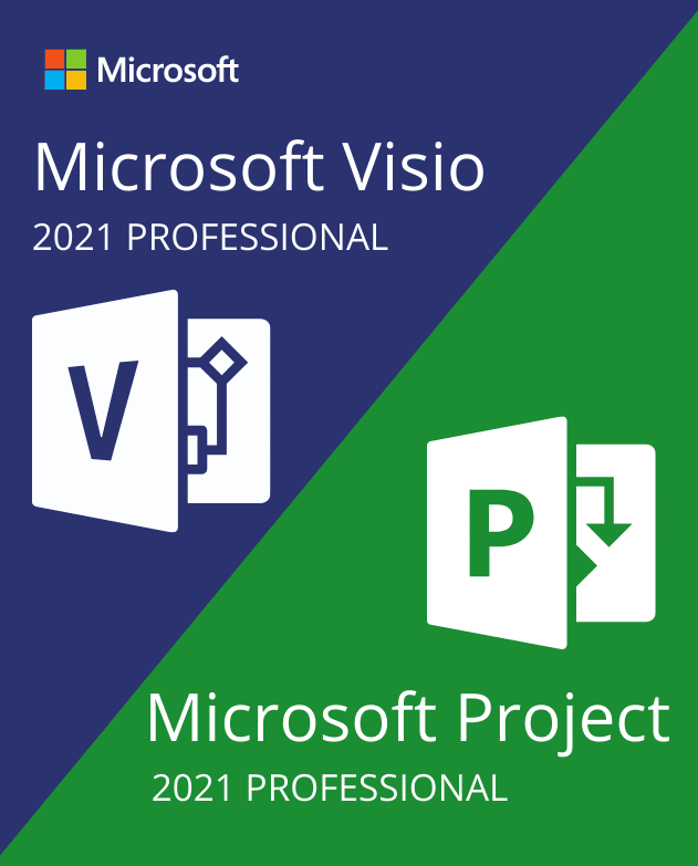 Project Professional + Visio Professional 2021 Activation key - Bundle